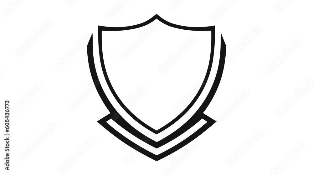 Fototapeta premium Shield Icon in trendy flat style isolated on grey background. Vector illustration, EPS10