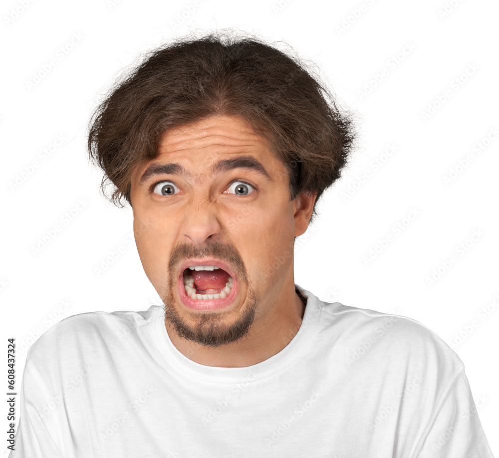 Portrait of a Shocked Man Portrait of a Shocked Man