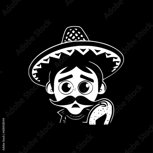 Mexican - Minimalist and Flat Logo - Vector illustration
