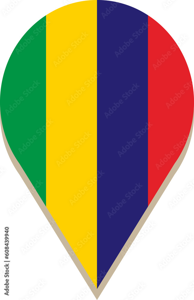 Mauritius pin flag. Mauritius pin flag.
