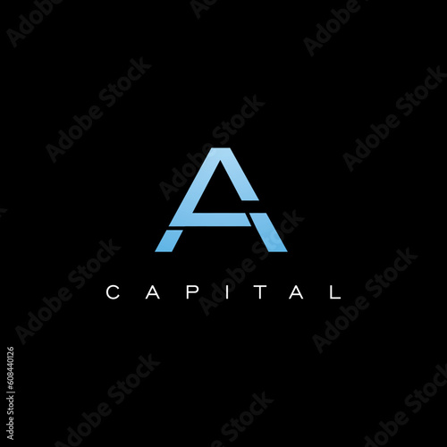 Letter A C logo design vector template editable royalty free image download	