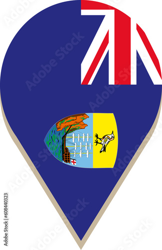 Saint Helena pin flag.