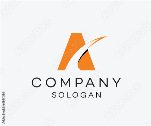 Letter A logo design vector template editable royalty free image download	