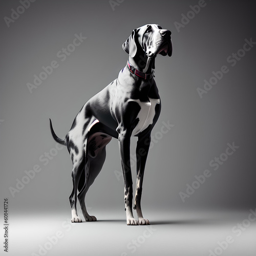 An illustration dog(Great Dane)