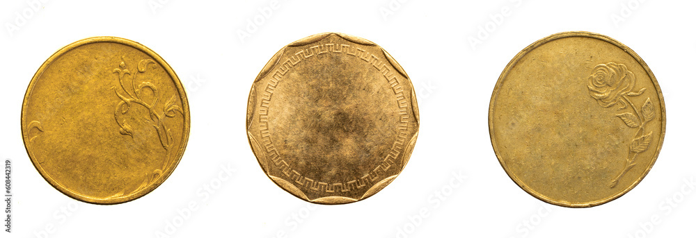 old empty gold coin on a przezroczystym isolated background. png old empty gold coin on a przezroczystym isolated background. png