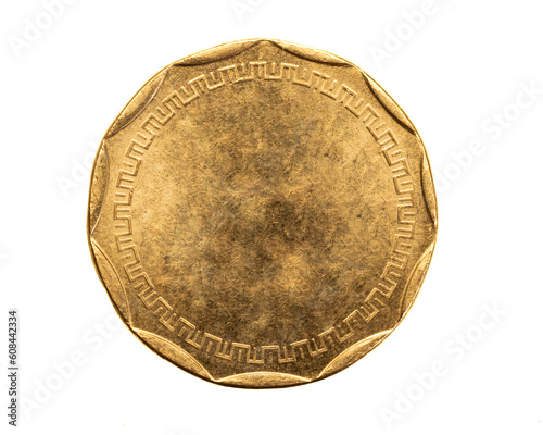 old empty gold coin on a przezroczystym isolated background. png