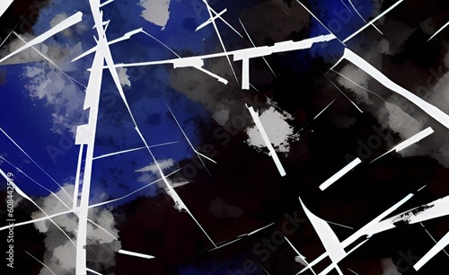 Brushstrokes colorful texture acrylic paint on canvas. picture for artwork design. Modern contemporary art. Abstract art background hand drawn acrylic painting. Digital art illustration