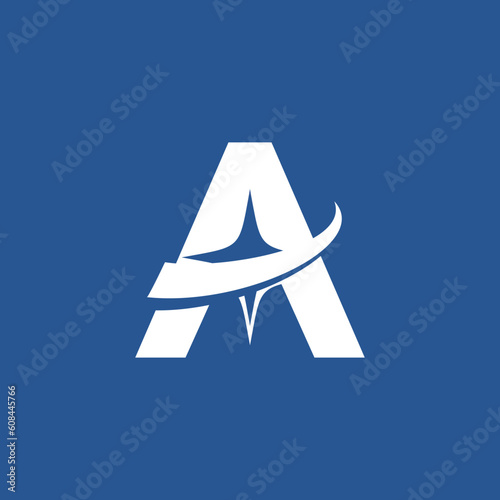 Letter A logo design vector template editable royalty free image download	