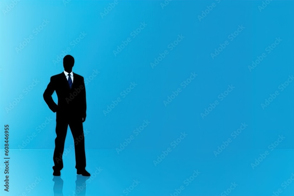 Fototapeta premium simple business blue background