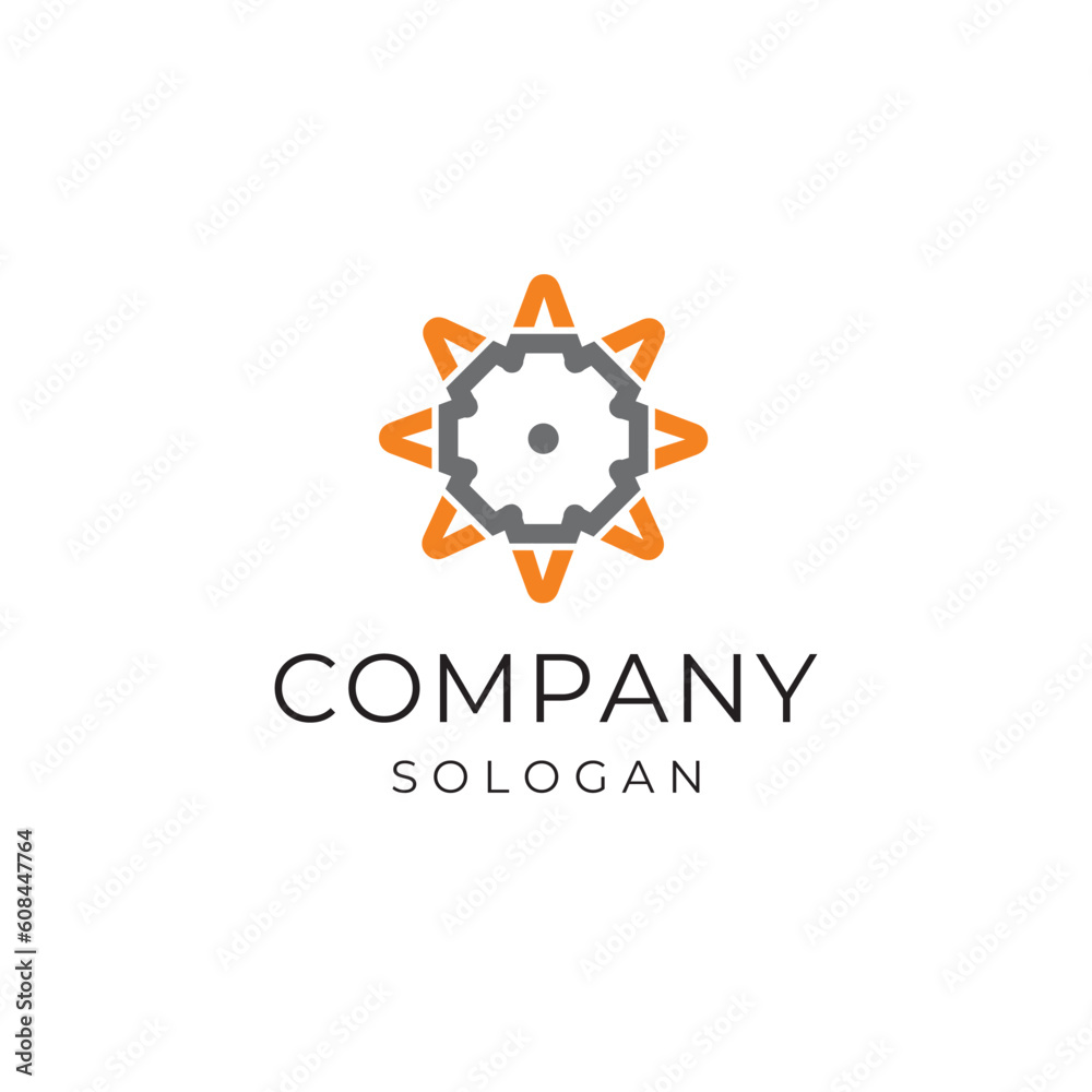 Floral sun digital technology logo design vector template editable royalty free image download Floral sun digital technology logo design vector template editable royalty free image download
