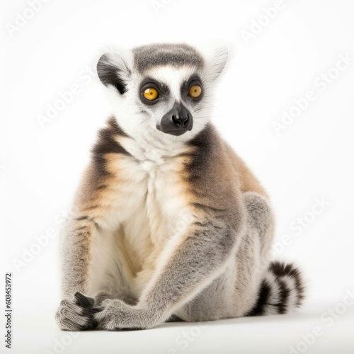 ring lemur sitting wild animal of nature