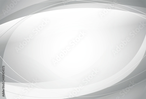 minimalistic abstract white background with gray lines and waves
