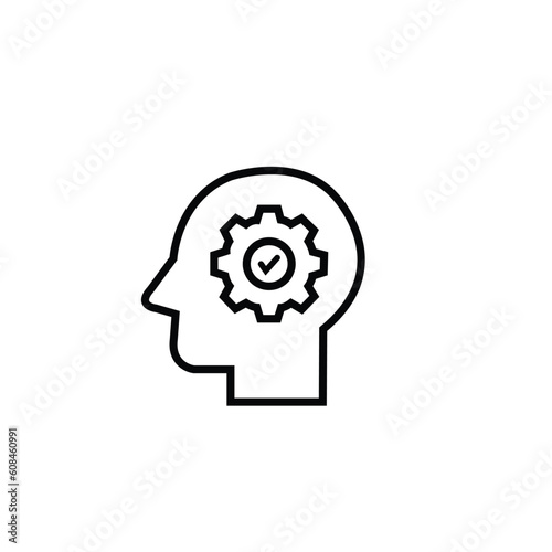 Thinking & Mental mind icon vector