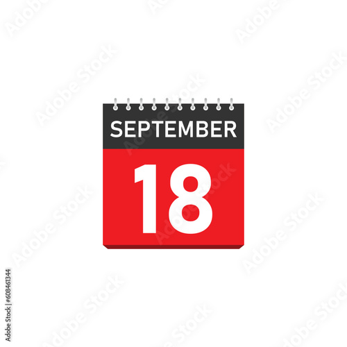 September 18 Concept Design. Vector Illustration.