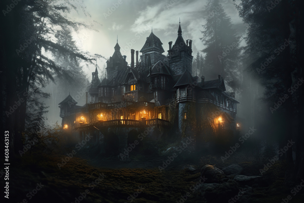 castle in the woods generative ai castle in the woods generative ai
