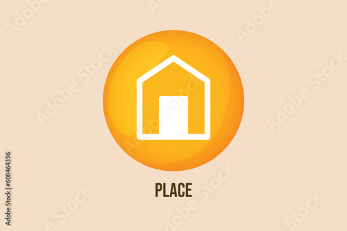 Contact us icon concept. Contact information. Colored flat vector illustration.