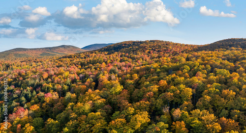 Beautiful fall foliage near Eustis, Maine - Carrabassett Valley 