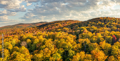 Beautiful fall foliage near Eustis, Maine - Carrabassett Valley 