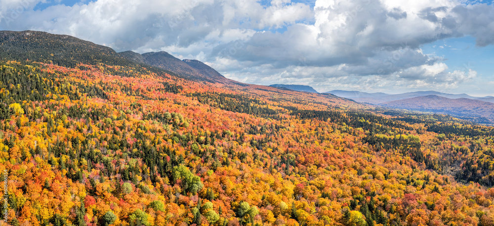 Bigelow Mountain range in autumn - Maine - Carrabassett Valley