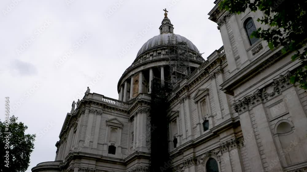 Exterior shot of the St. Paul's Cathedral in London, UK Exterior shot of the St. Paul's Cathedral in London, UK