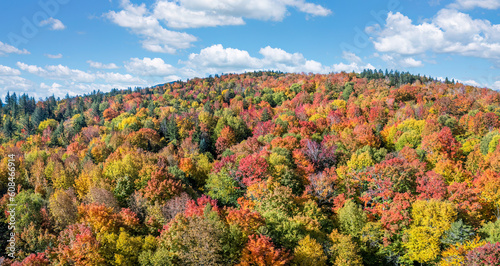 Beautiful autumn hillside in the Carrabassett Valley - Maine