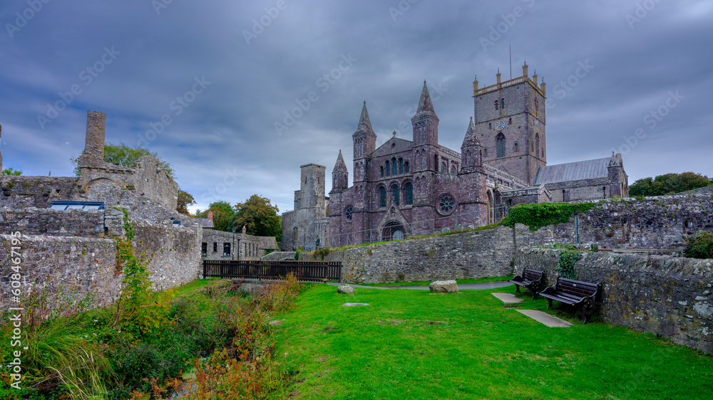 St David's Cathedral in St David's Pembrokeshire, Wales