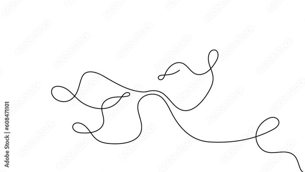 Animation in continuous line style. Minimalistic moving icon with cute beautiful butterfly with wings. Banner with garden flying insect. Linear graphic animated cartoon on white background Animation in continuous line style. Minimalistic moving icon with cute beautiful butterfly with wings. Banner with garden flying insect. Linear graphic animated cartoon on white background
