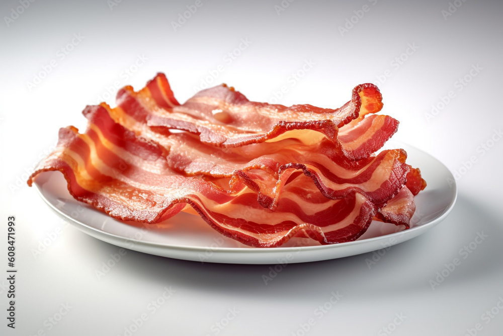 sliced ham on plate