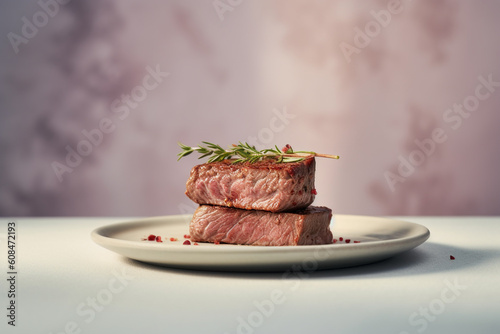 raw meat on a plate