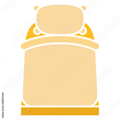 bedroom bed cover icon