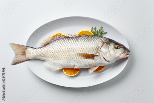 fish on a plate
