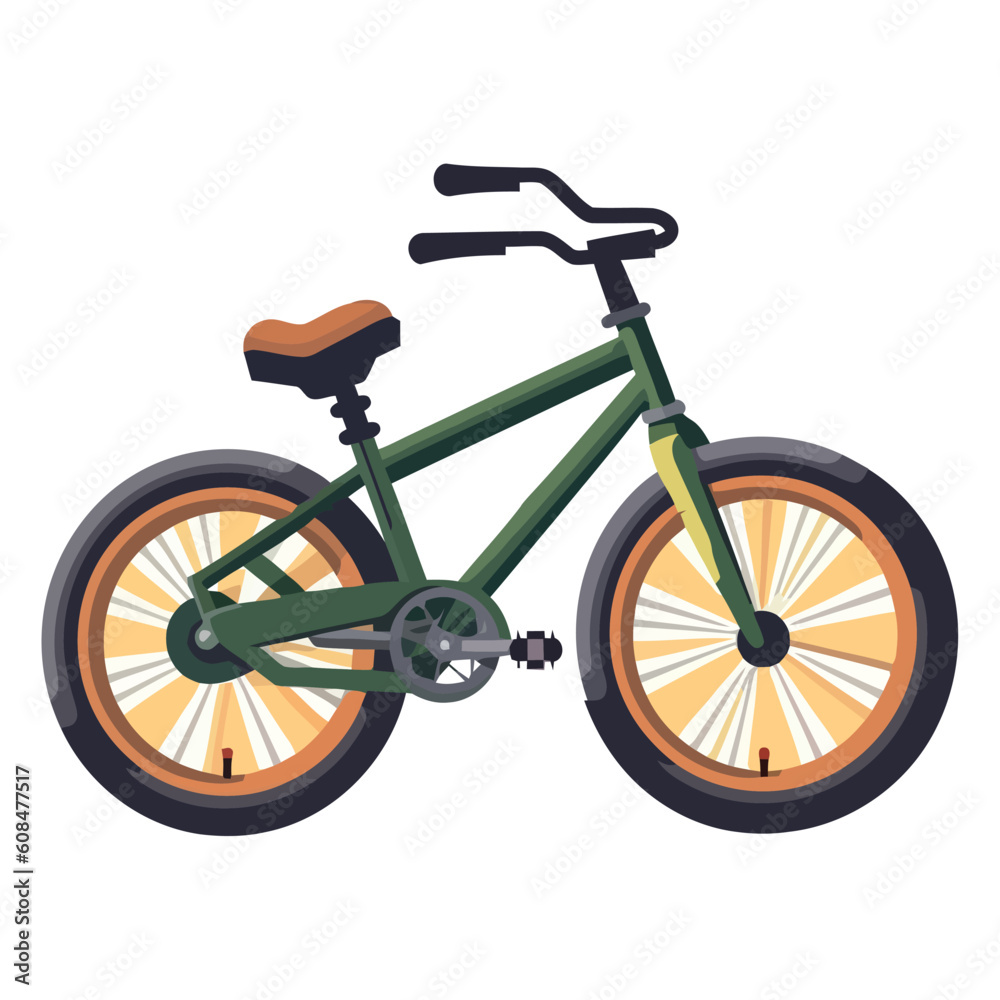 Fototapeta premium Fun cycling adventure on modern bicycle design