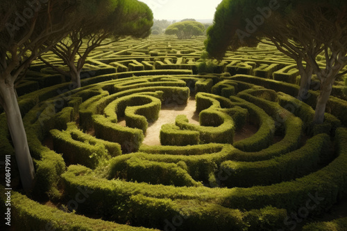 maze in the garden