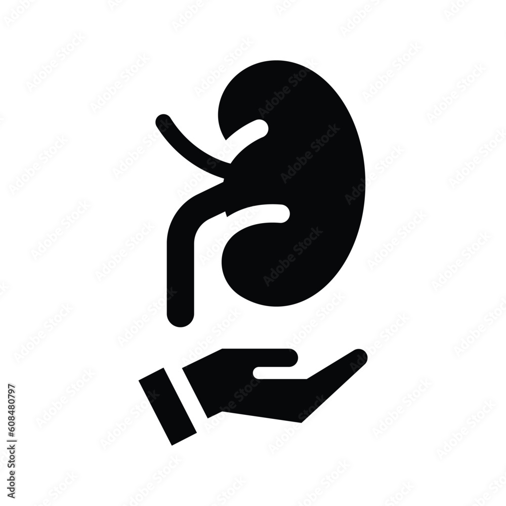 organ donation glyph icon illustration vector graphic organ donation glyph icon illustration vector graphic