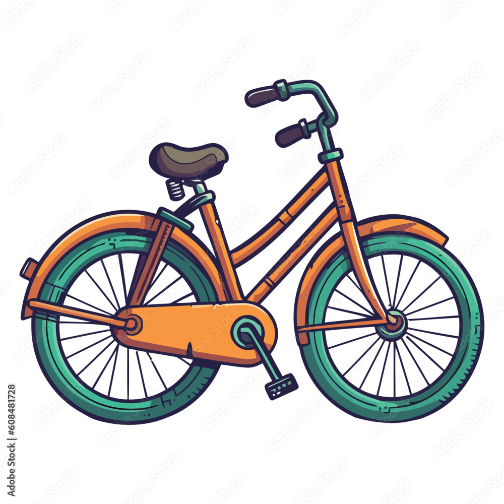 bike in vector illustration for fun activity bike in vector illustration for fun activity