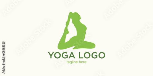 Yoga logo design simple concept Part 3