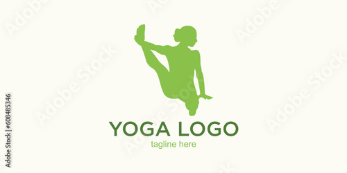 Yoga logo design simple concept Part 2