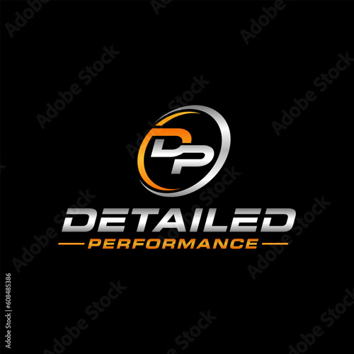 DP initial auto detailing logo template