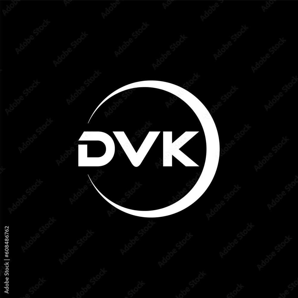 DVK letter logo design with black background in illustrator, cube logo, vector logo, modern alphabet font overlap style. calligraphy designs for logo, Poster, Invitation, etc. DVK letter logo design with black background in illustrator, cube logo, vector logo, modern alphabet font overlap style. calligraphy designs for logo, Poster, Invitation, etc.