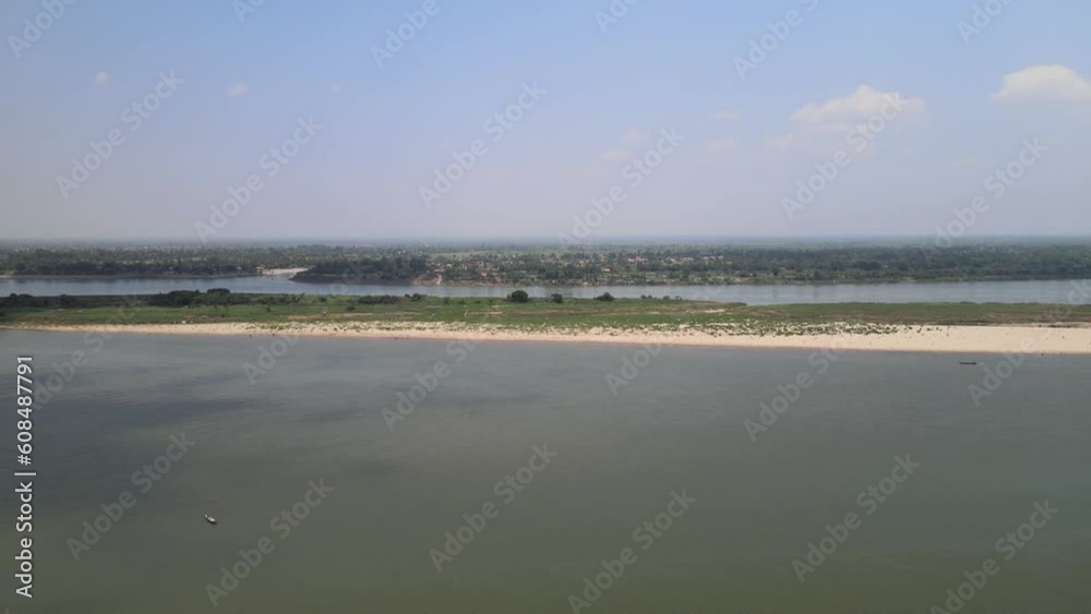 The aerial view of Sakhon Nakhon in Thailand The aerial view of Sakhon Nakhon in Thailand