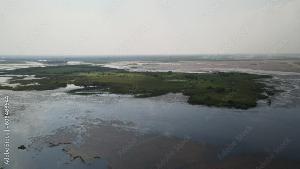 The aerial view of Sakhon Nakhon in Thailand The aerial view of Sakhon Nakhon in Thailand