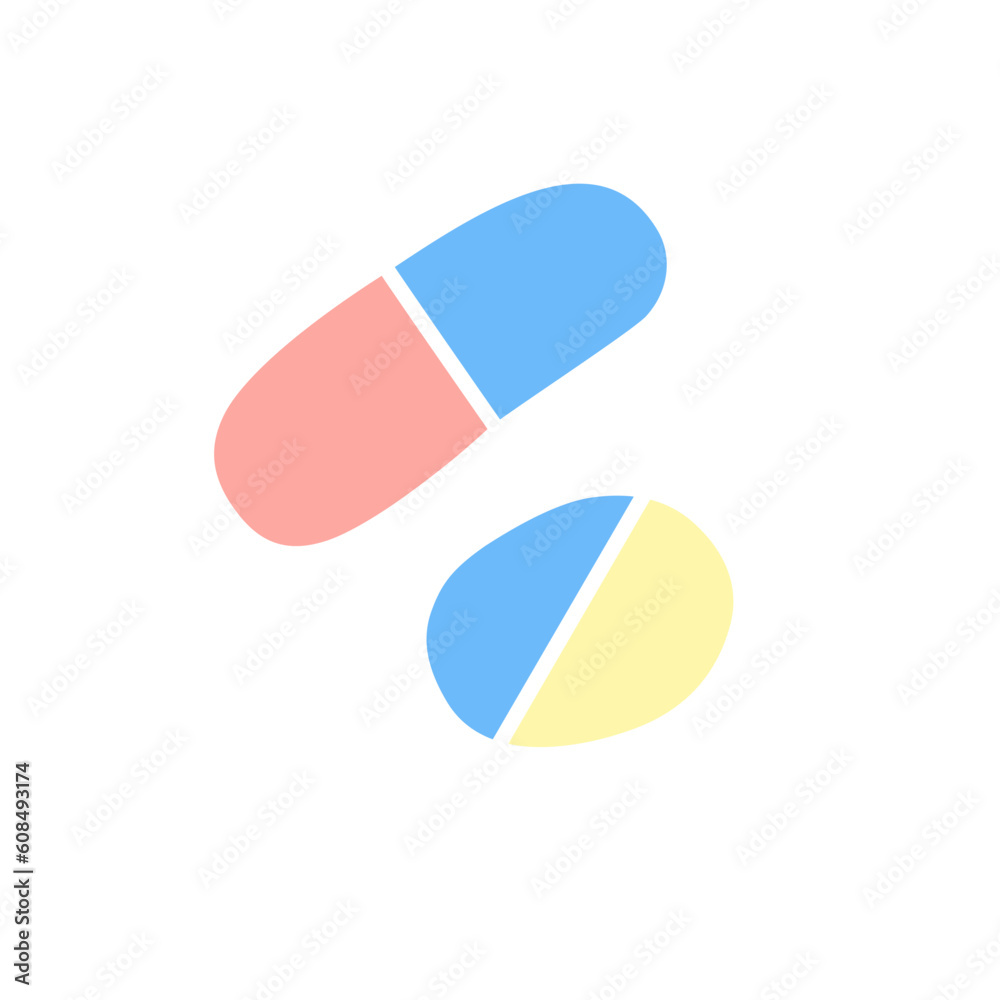 Health capsule medicine icon 