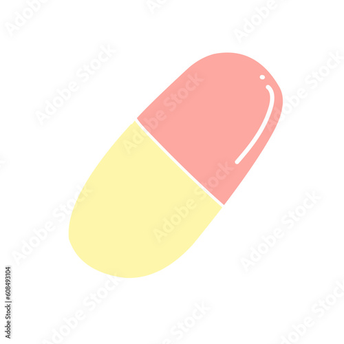 Health capsule medicine icon 