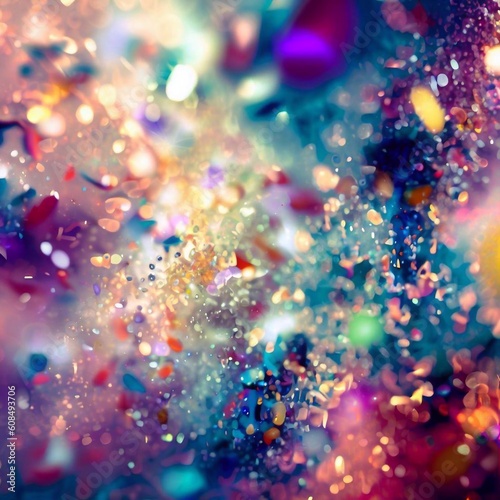 mix of colorful confetti and glitter