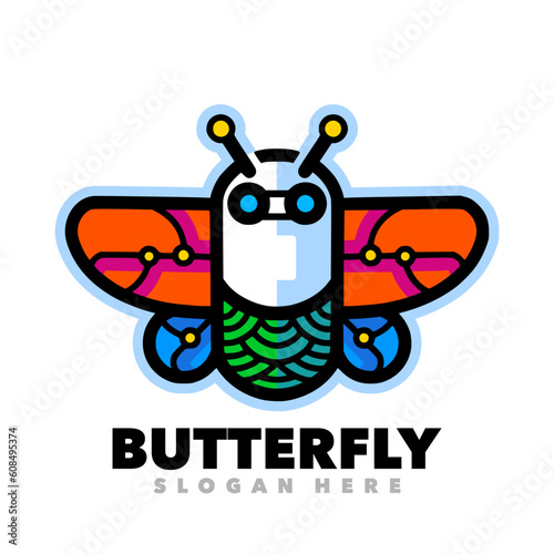 Butterfly robot logo