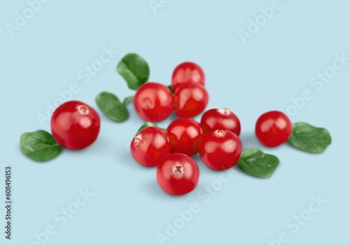 Tasty sweet raw ripe Cranberries berries