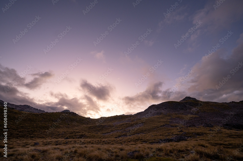 Sunset in Nelson Lakes National Park