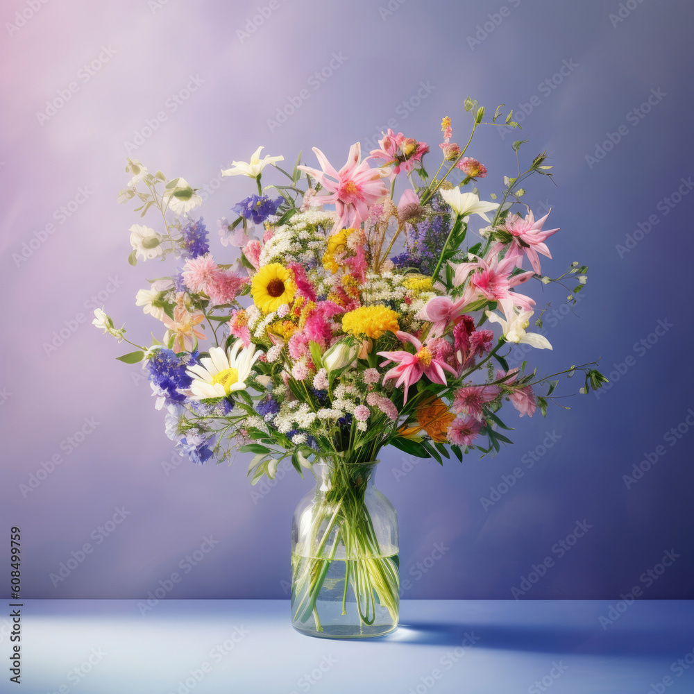 a vase of flowers