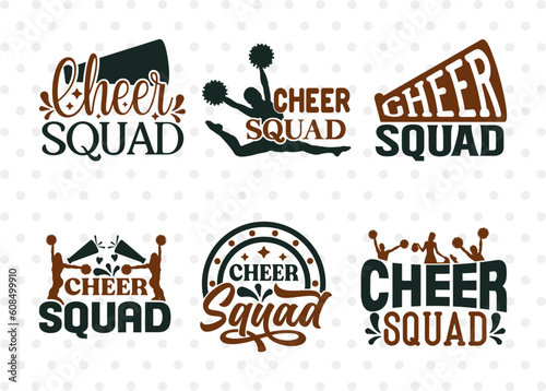 Cheer Squad SVG Bundle, Cheerleading Svg, Cheer Svg, Cheer Life Svg, Cheer Team Svg, Cheer Quotes, ETC T00155