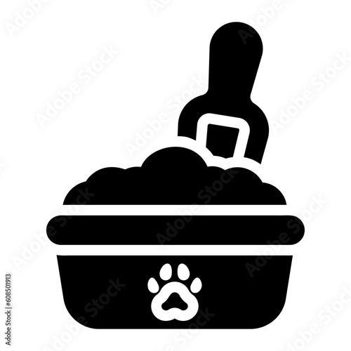 pet toilet Solid icon